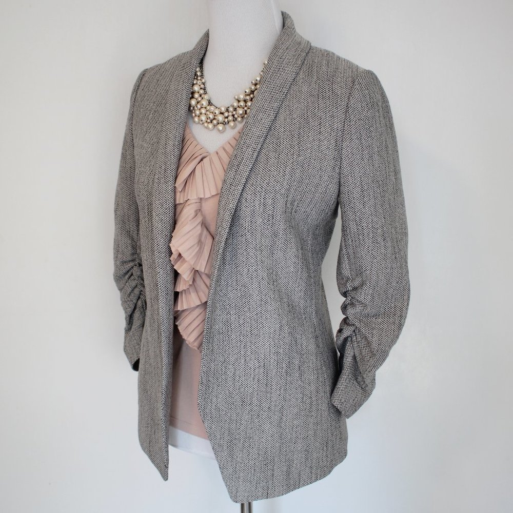 H&M Size 4 Suit Jacket Blazer Gray